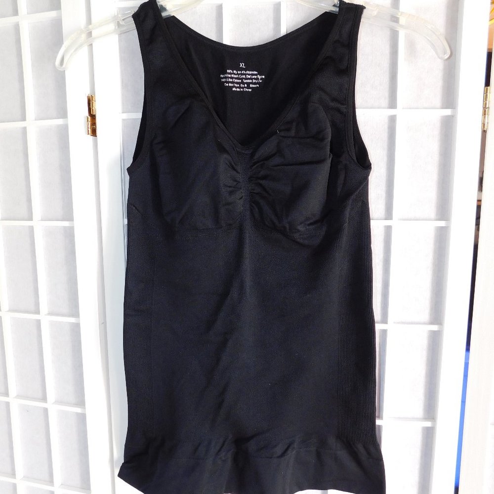 Black Camisole body shape  r, XL, nylon spandex